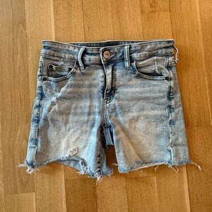 American Eagle Outfitters Light Blue Ripped Jean Shorts